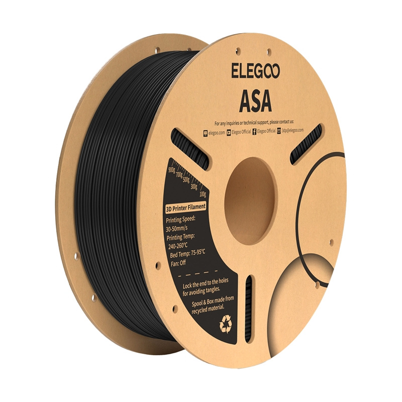 Filament 3D printeri Elegoo ASA, 1kg, i zi