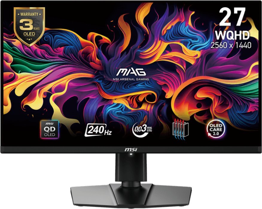 Monitor gaming MSI MAG 271QPX QD OLED E2, 26.5", 2560 x 1440, i zi