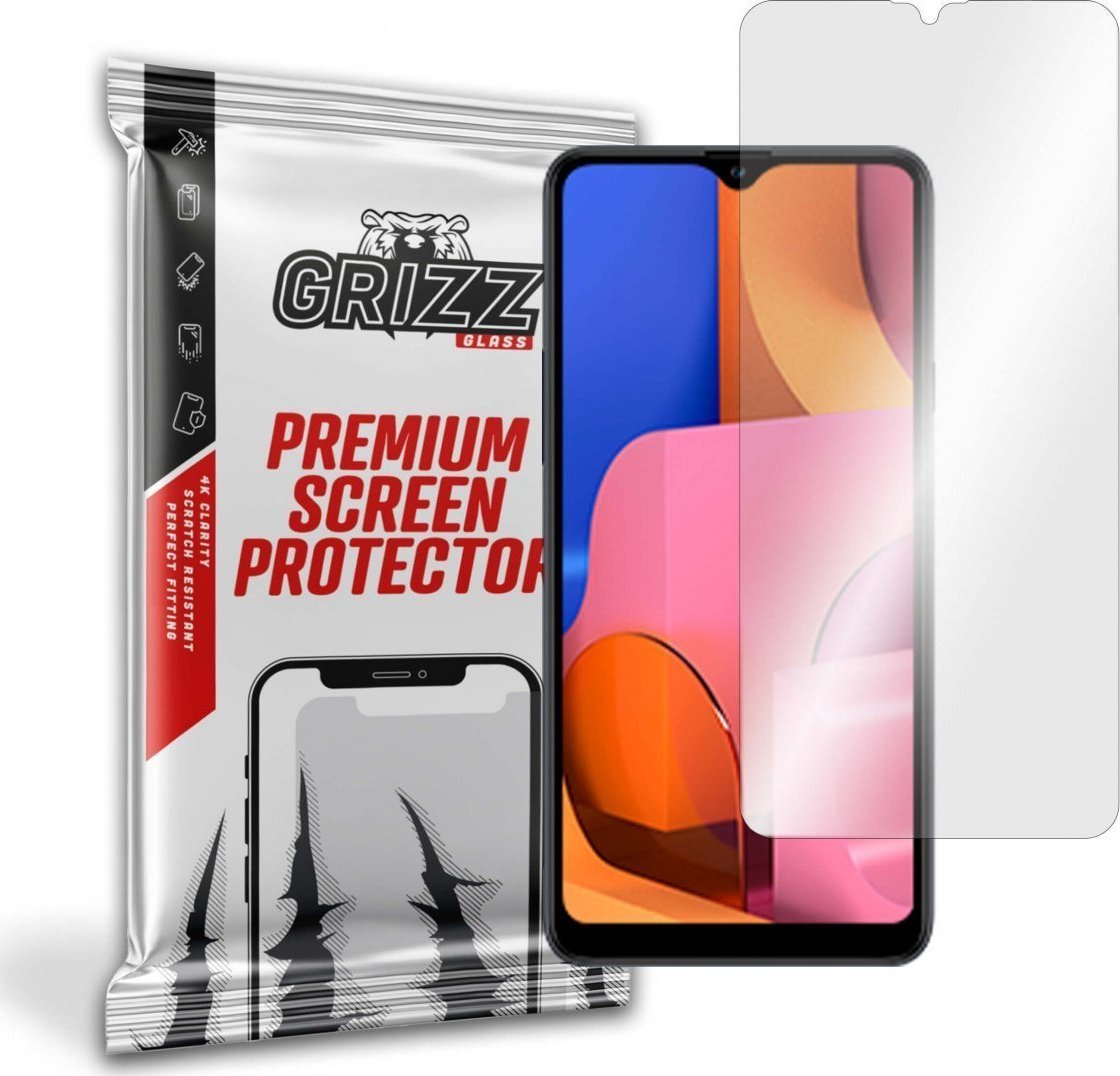 Xham mbrojtës hibrid GrizzGlass për Samsung Galaxy A20s, transparencë e lartë