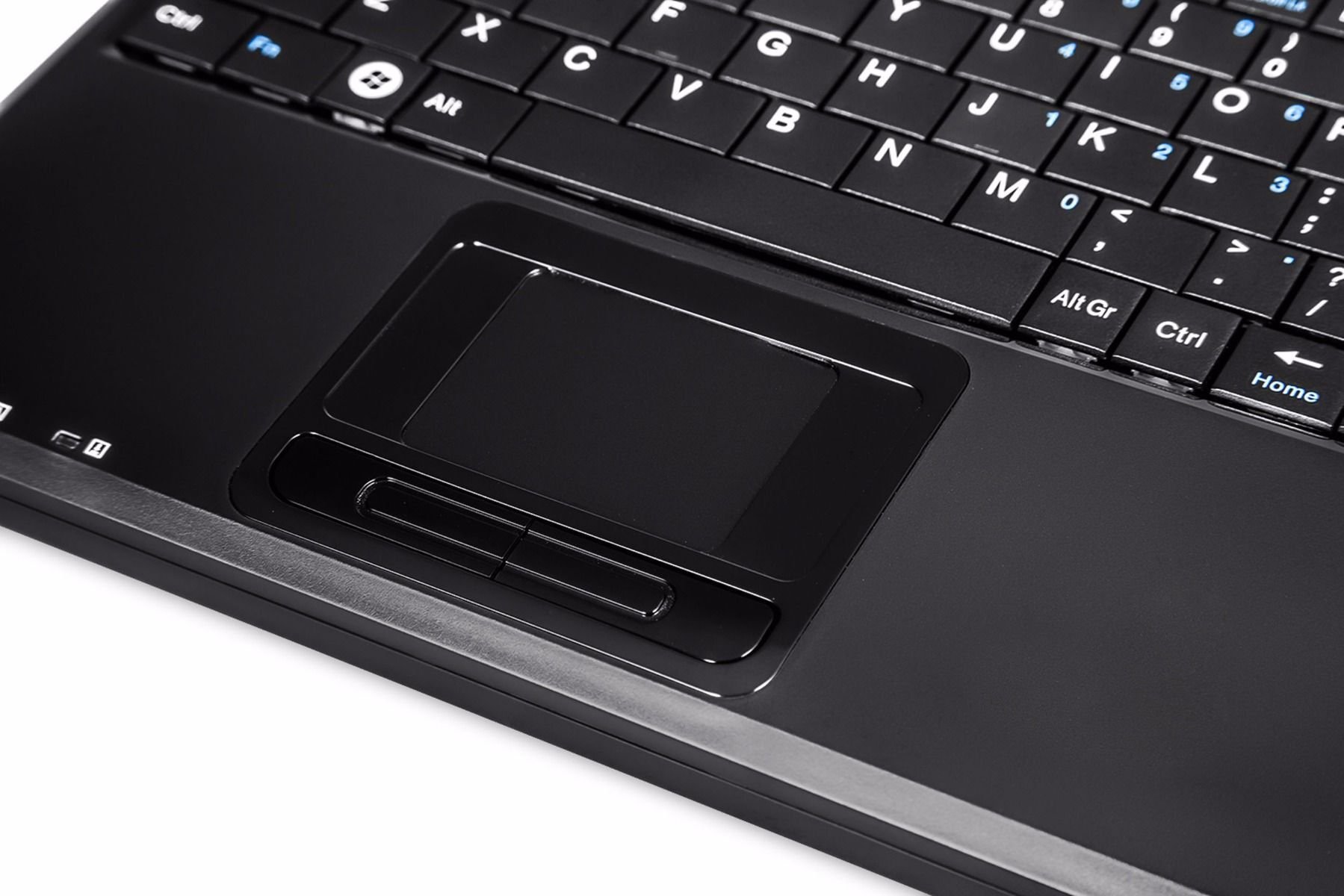 Tastierë Perixx PERIBOARD-510H Plus, me kabllo USB, touchpad i integruar, layout UK, e zezë