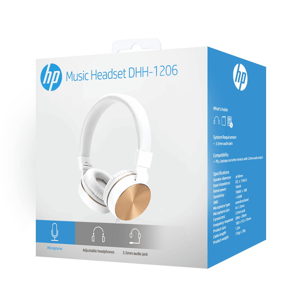 Kufje HP DHH-1206-WT