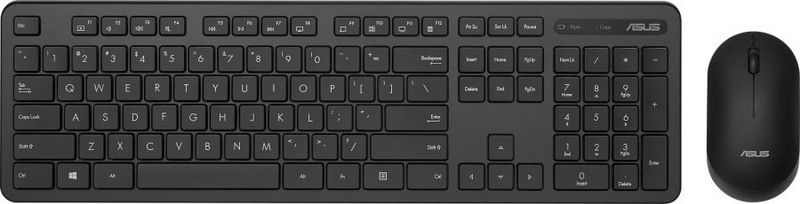 Set tastierë dhe maus ASUS, pa tela, numerik, i zi