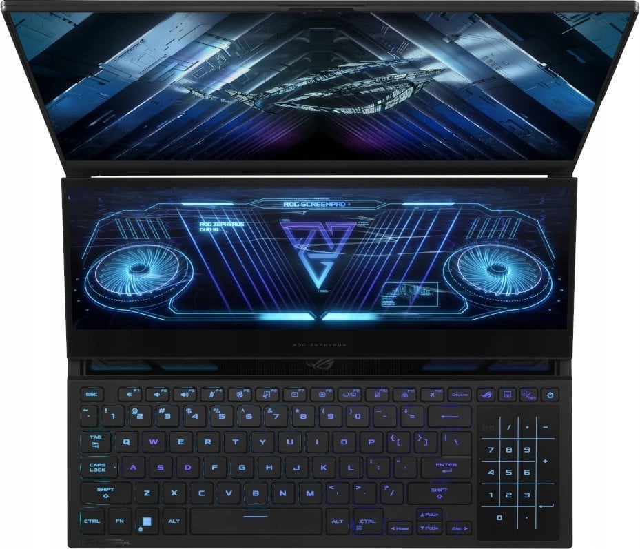 Лаптоп ASUS ROG Zephyrus DUO 16 GX650PY-NM050X, 16", AMD Ryzen 9-7945HX, 64GB RAM, 4TB SSD, NVIDIA GeForce RTX4 090