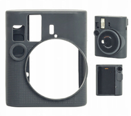 Силиконска обвивка LoveInstant за FUJIFILM Instax Mini 41, со капак, сива