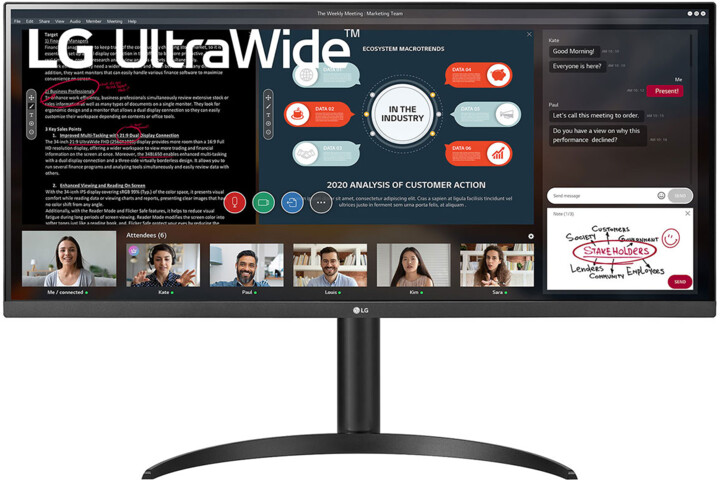 Monitor LG UltraWide 34WP550-B - LED, 34", UW-UXGA, i zi