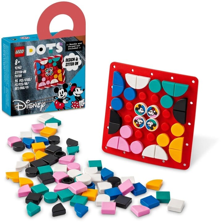 Set LEGO® DOTS 41963 Patch Mickey Mouse and Minnie Mouse