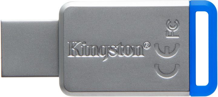 USB Kingston DataTraveler 50, 64 GB, i kaltër