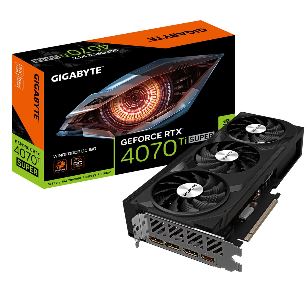 Kartelë grafike Gigabyte GeForce RTX 4070 Ti SUPER Windforce 16GB GDDR6X
