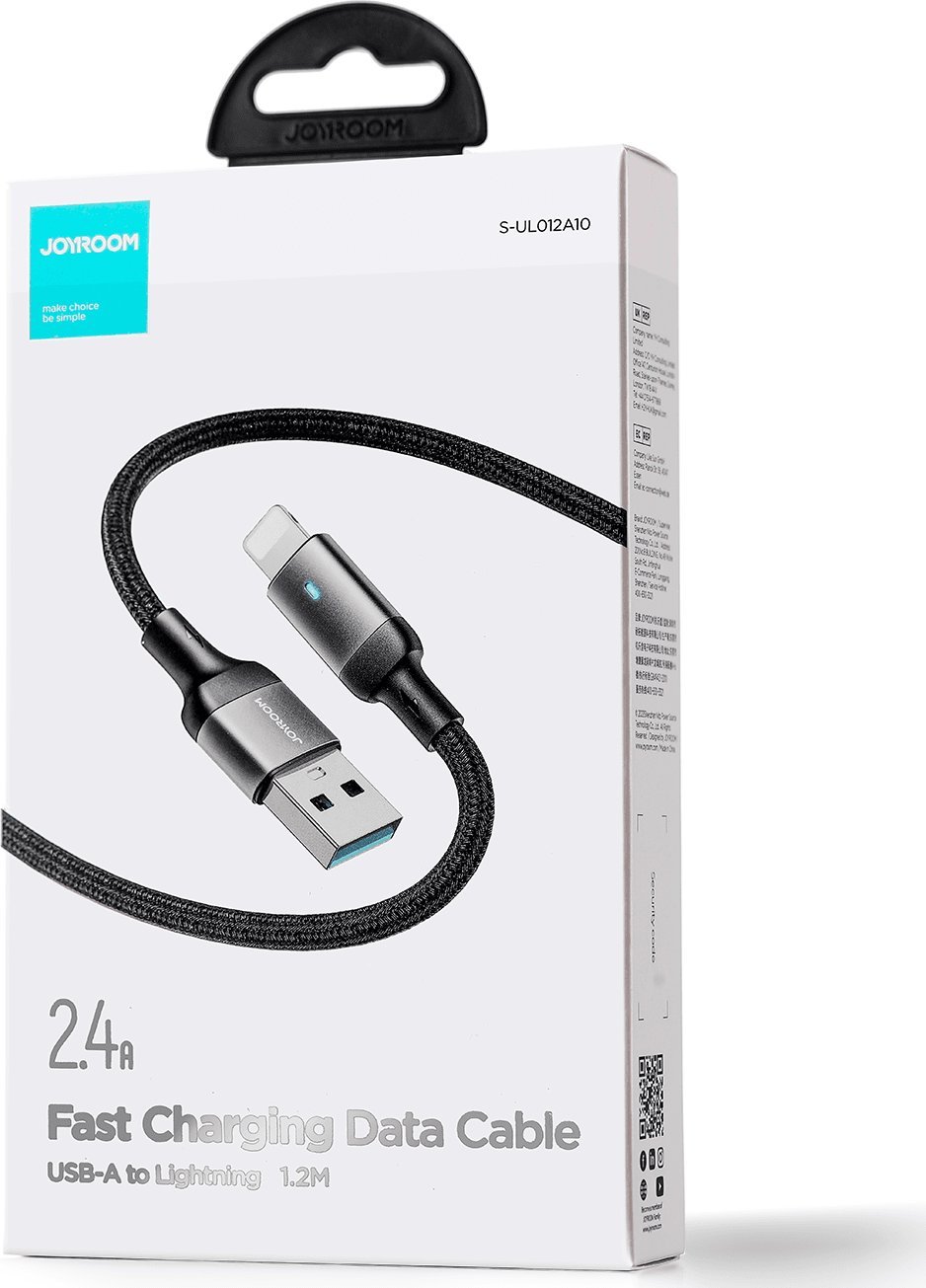 Kabllo USB Joyroom JYR667, USB A në Lightning, 1.2 m, e zezë