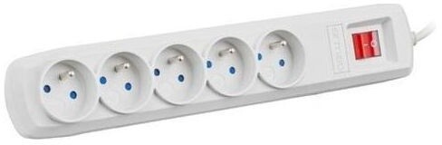 Kabllo vazhduese Armac ARC5, 5x priza, FR, çelës, 5 m, e hirtë