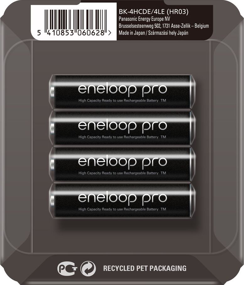 Bateri Panasonic Eneloop Pro AAA / R03, 930mAh, 4 copë