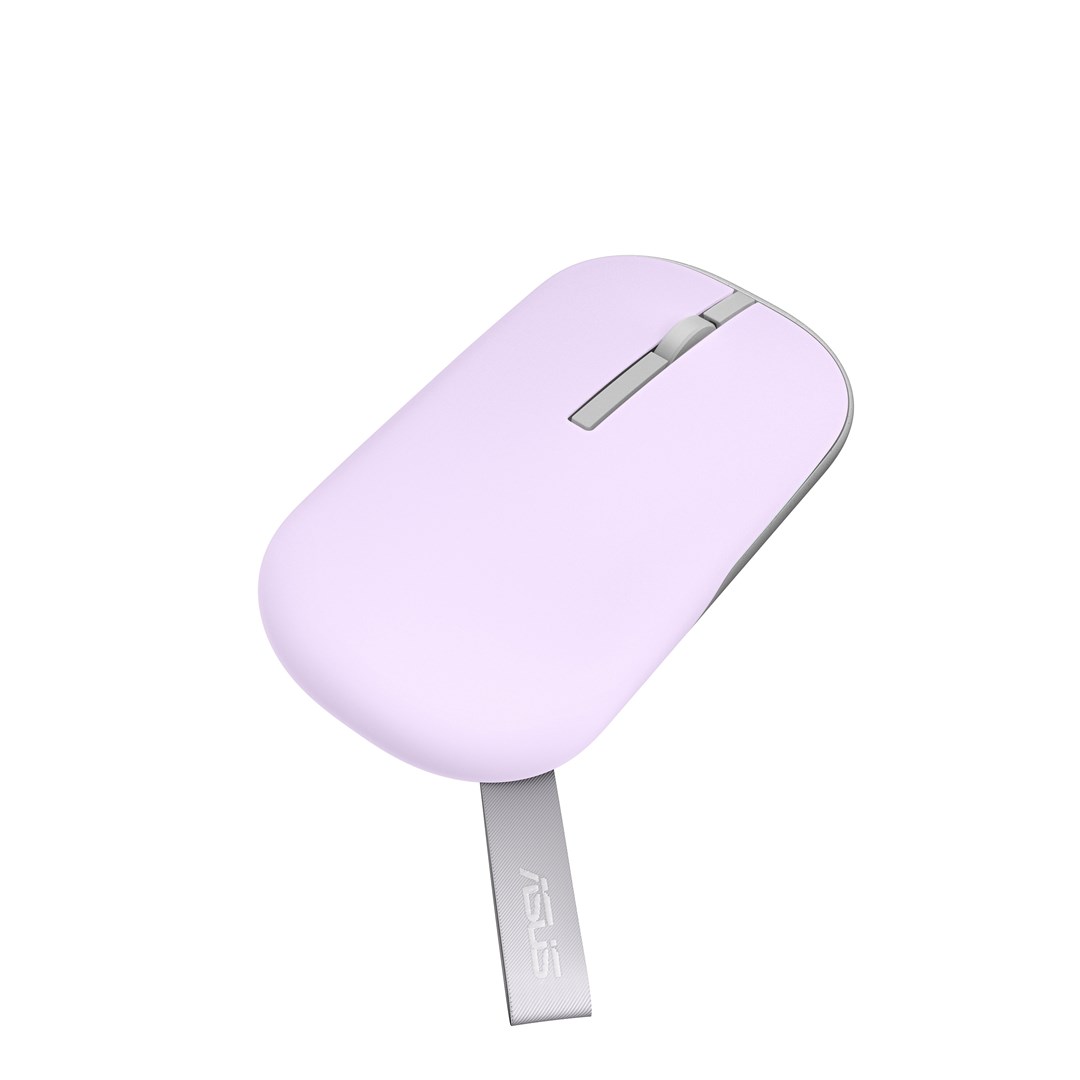 Maus ASUS MD100 Wireless, 1600 DPI, RF 2.4GHz + Bluetooth, rozë