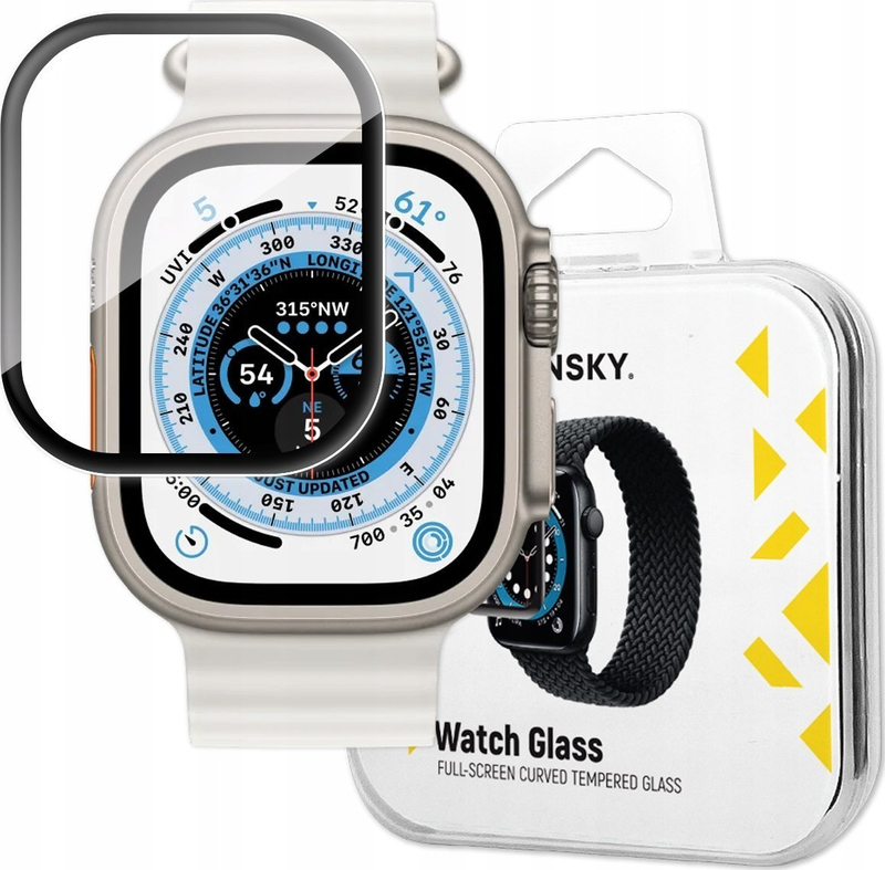 Xham mbrojtës Wozinsky Full Glue për Apple Watch Series 10 46mm, paketim 2 copë, transparent