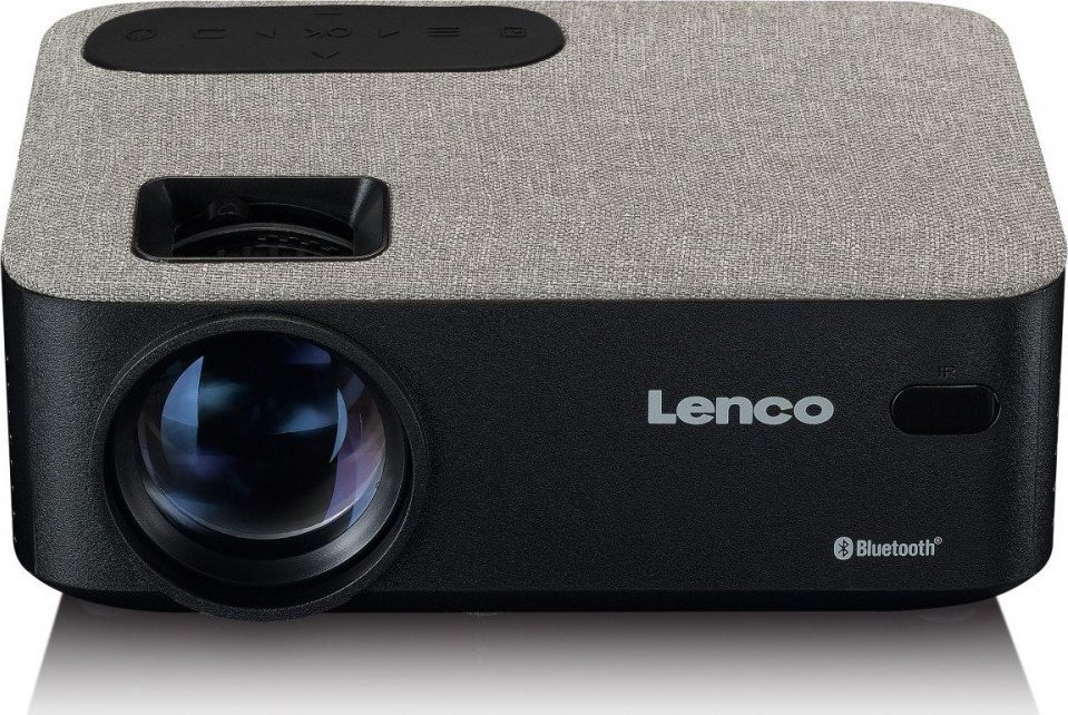 Проектор Lenco LPJ-700BKGY, LCD, HD 1080p, со Bluetooth, сив