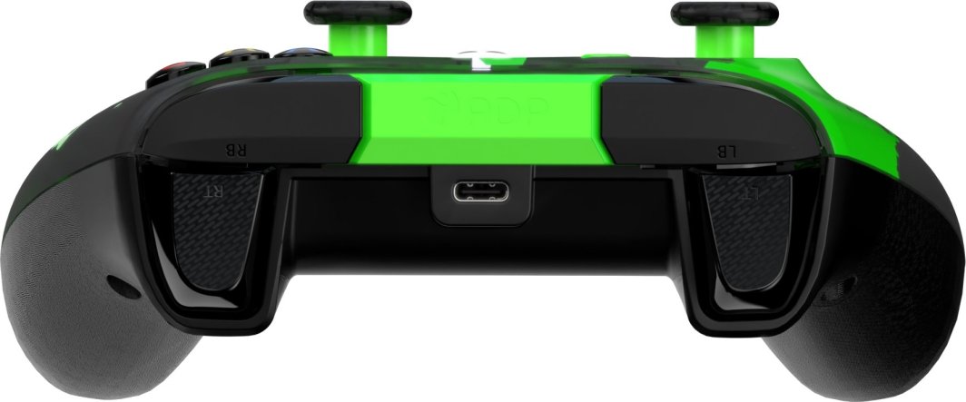 Kontroller PDP XS Rematch, me kabllo, i zi / i gjelbër