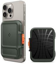 Portofol MagSafe Spigen Lock Fit për iPhone, me magnet, military green