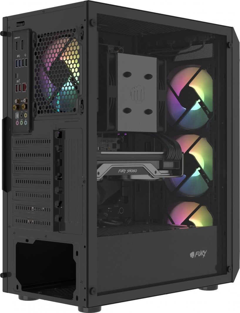 Kasë për PC Fury Shobo SH4F RGB (NFO-2154), e zezë