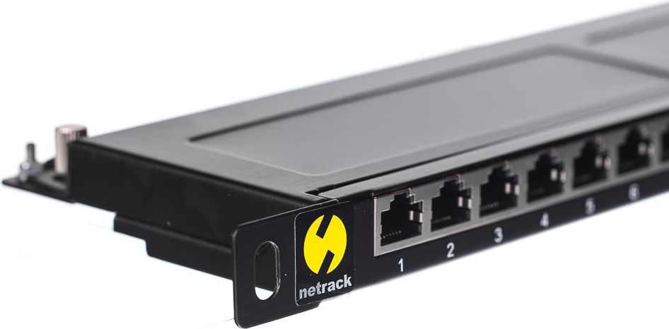 Patch panel NetRack, 19", 0,5U, 24 porta