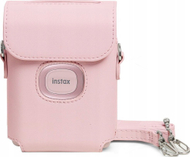Çantë mbrojtëse LoveInstant për Fujifilm Instax Mini Link 2, lëkurë eko, me rrip, rozë
