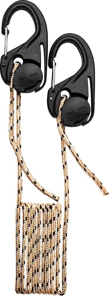 Set tensionues litarësh Tourist Neo, 2 copë, me litar paracord 1.5 m, najlon