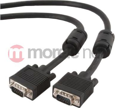 Kabllo Gembird D-Sub (VGA) - D-Sub (VGA), 5m, e zezë