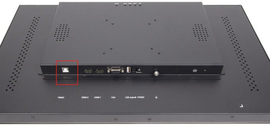 Monitor me prekje industrial 24" Full HD, 24/7, rezistent ndaj vandalizmit dhe ujit, i zi