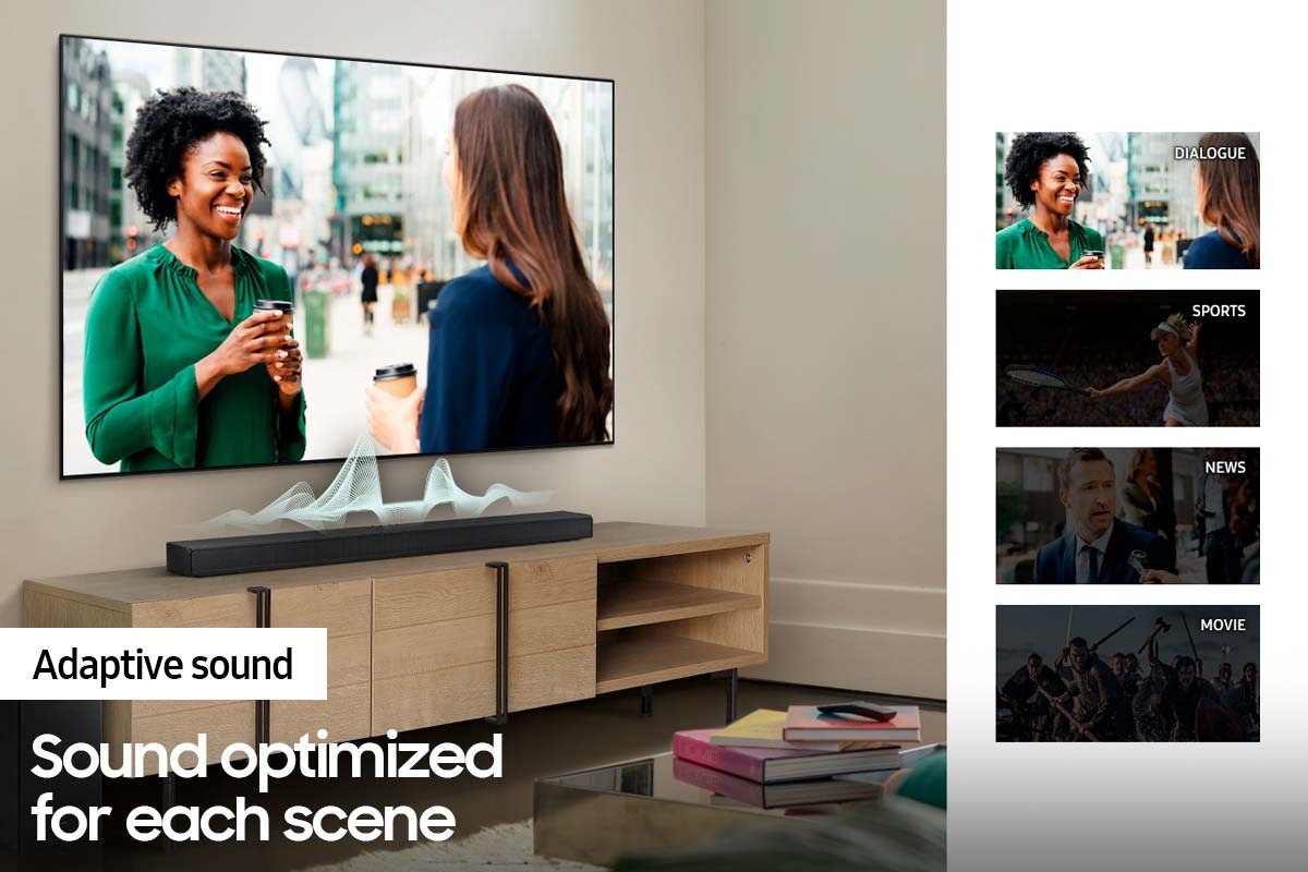 Soundbar-Subwoofer Samsung HW-Q600A/EN, 360W 3.1.2CH, bluetooth wireless