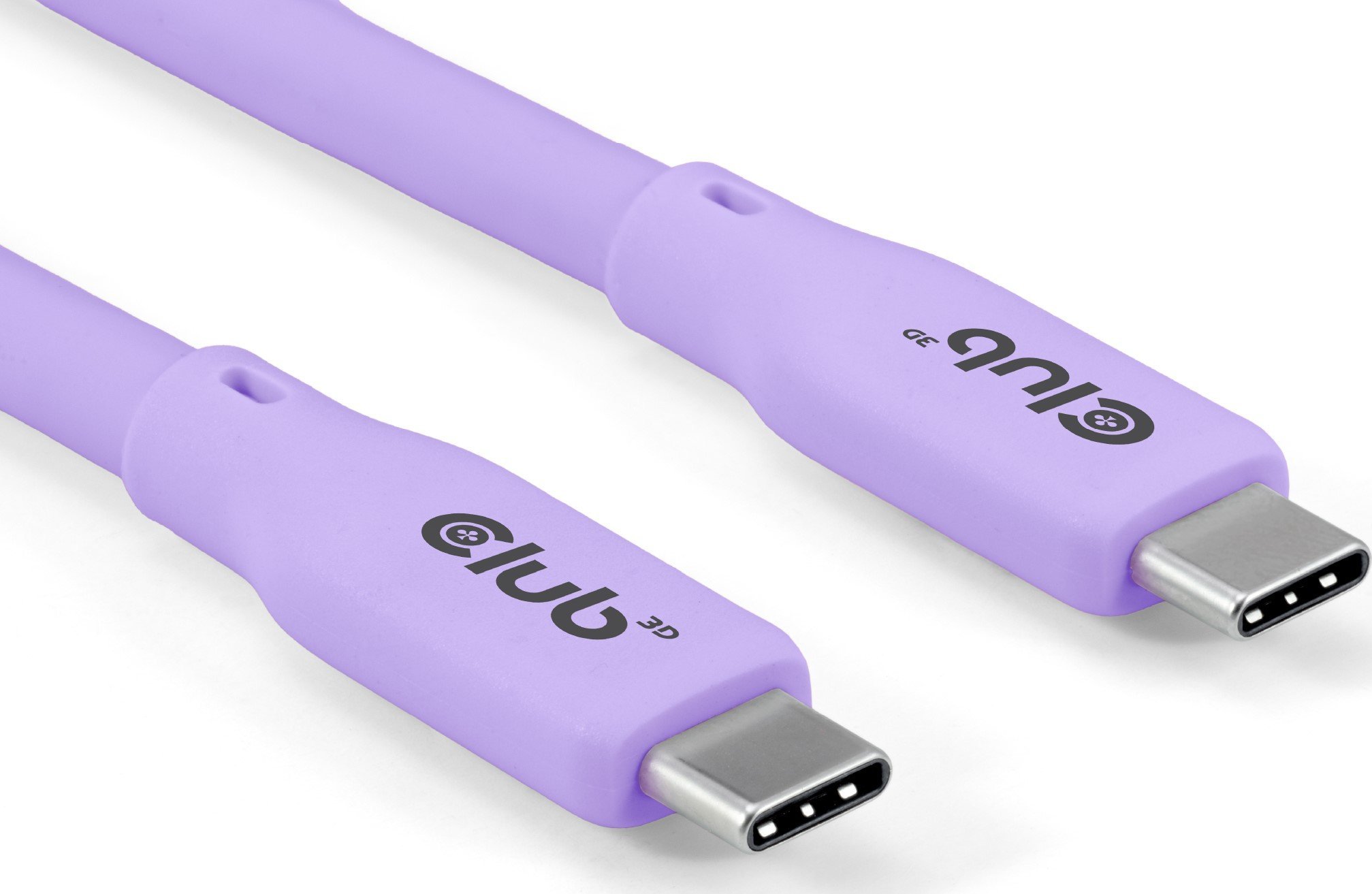 Kabllo USB4 Club3D, Type-C në Type-C, 2m, 240W, vjollcë