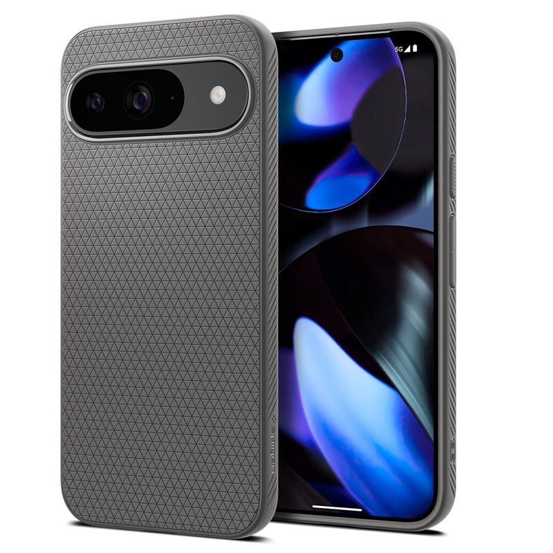 Mbrojtëse Spigen Liquid Air për Google Pixel 9 / 9 Pro, TPU, i hirtë