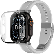 Mbulesë ore AMAZINGTHING Radix FullGuard për Apple Watch Ultra 3/2 49mm, xham i temperuar, mbulim i plotë, transparente