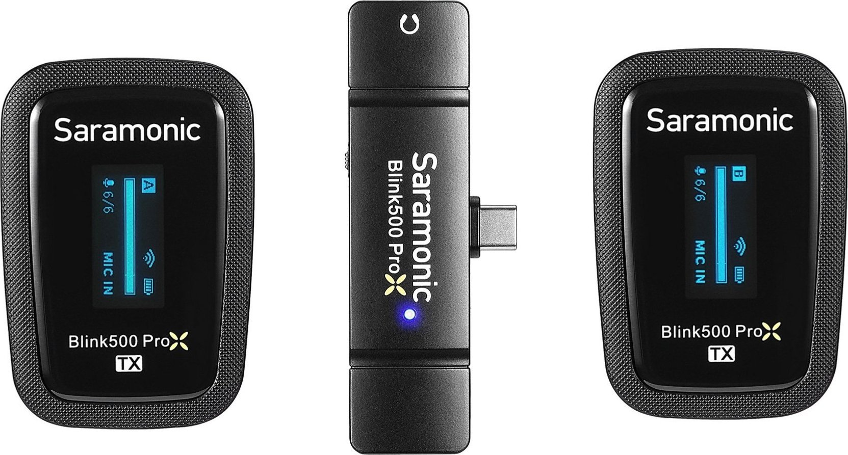 Sistem mikrofoni wireless Saramonic Blink500 Pro XB6 2023, 2 transmetues, USB C, i zi
