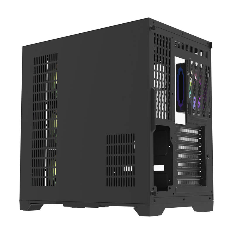 Kuti kompjuteri DarkFlash FT418 Pro, ATX MIDI Tower, 7 ventilatorë ARGB, e zezë