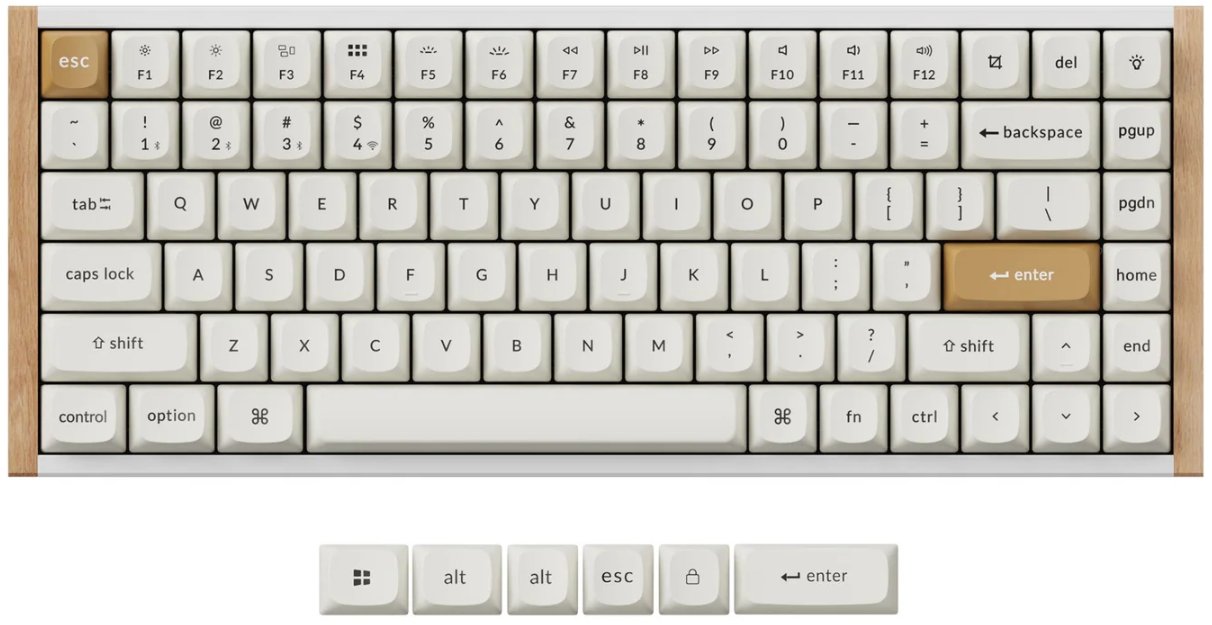 Tastierë mekanike Keychron K2 HE, 75%, wireless, RGB