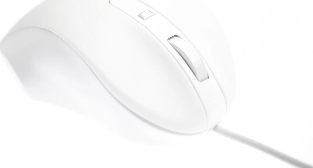 Maus me kabllo Matias PTB Mac M20W, 4 butona, 75 cm, i bardhë