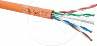 Kabllo rrjeti Solarix CAT6 U UTP LSOHFR, 500m, portokalli