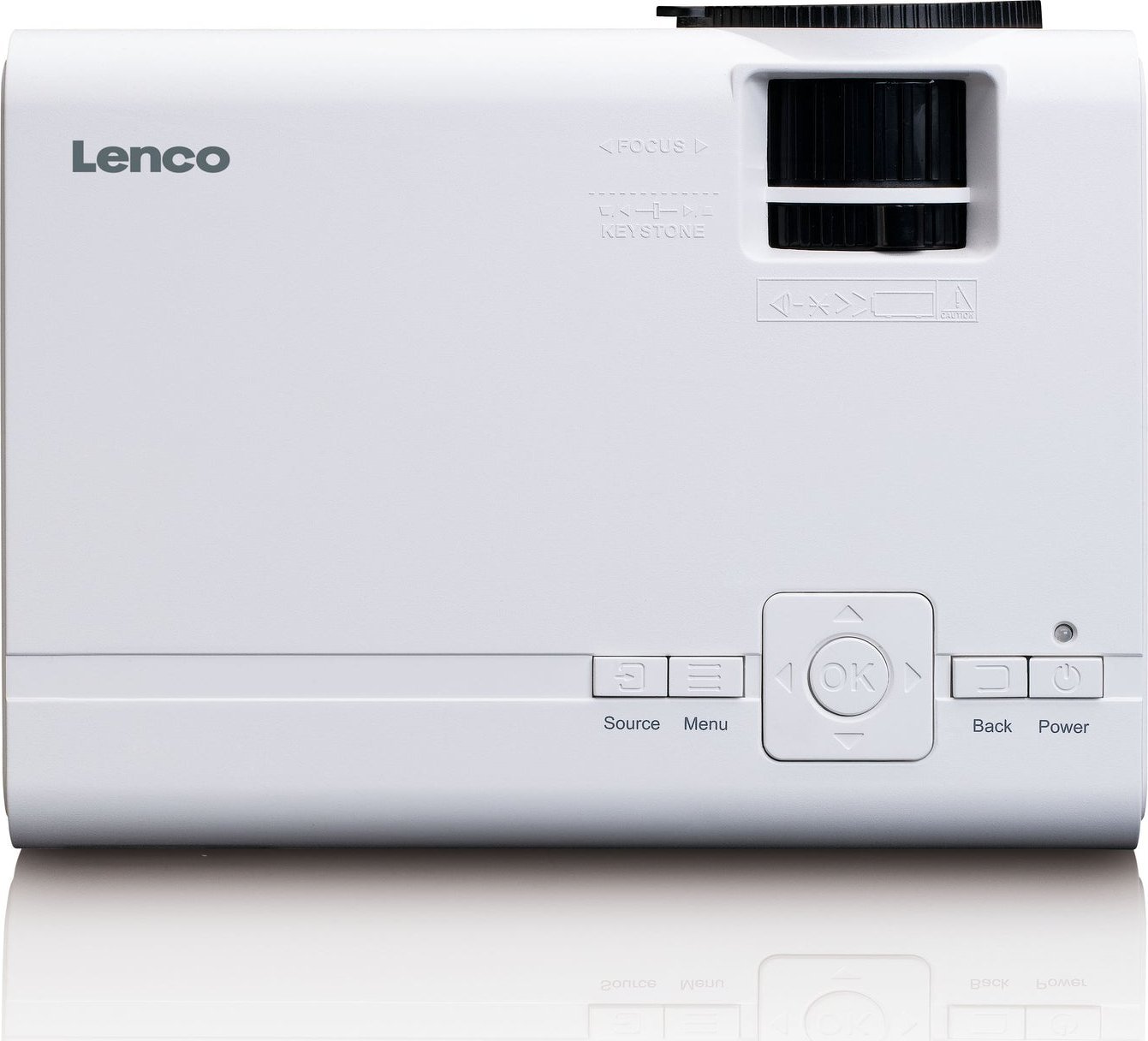 Проектор Lenco LPJ-280WH, резолуција WVGA, бел