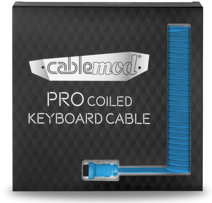 Kabllo spirale CableMod Pro, micro USB / USB-A, 1.5m, bruz