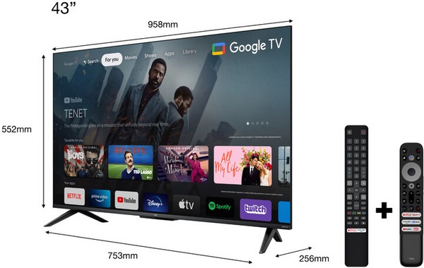 Televizor TCL 43C635, 43" (108cm), 4K UHD, i zi