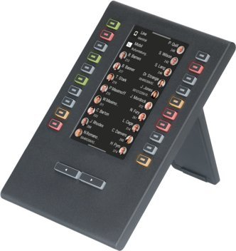 Modul shtesë telefoni Auerswald COMfortel D-XT20i IP, 20 butona, ekran 4.3", i zi