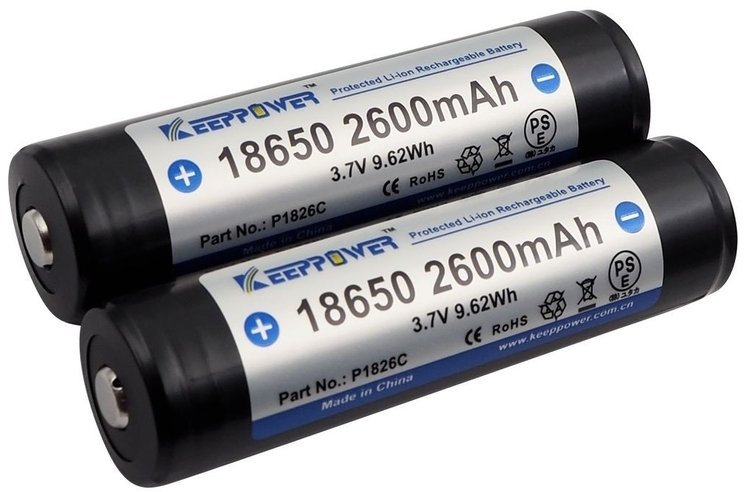 Bateri litium jon MAUL 18650 26H, 2600 mAh, 3.7 V, me mbrojtje PCB