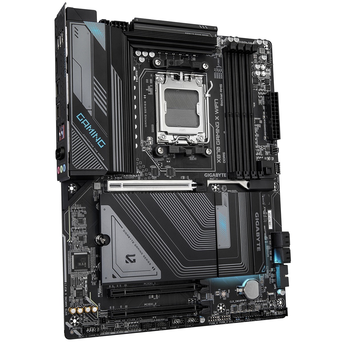 Pllakë amë Gigabyte X870 GAMING X WIFI7, ATX, AM5, DDR5, Wi-Fi 7, e zezë