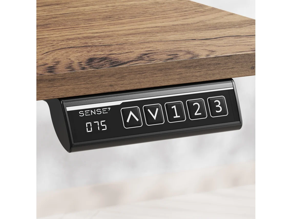 Tavolinë elektrike SENSE7 NOJO LIGHT, 120 cm x 60 x 118 cm, e kaftë e errët