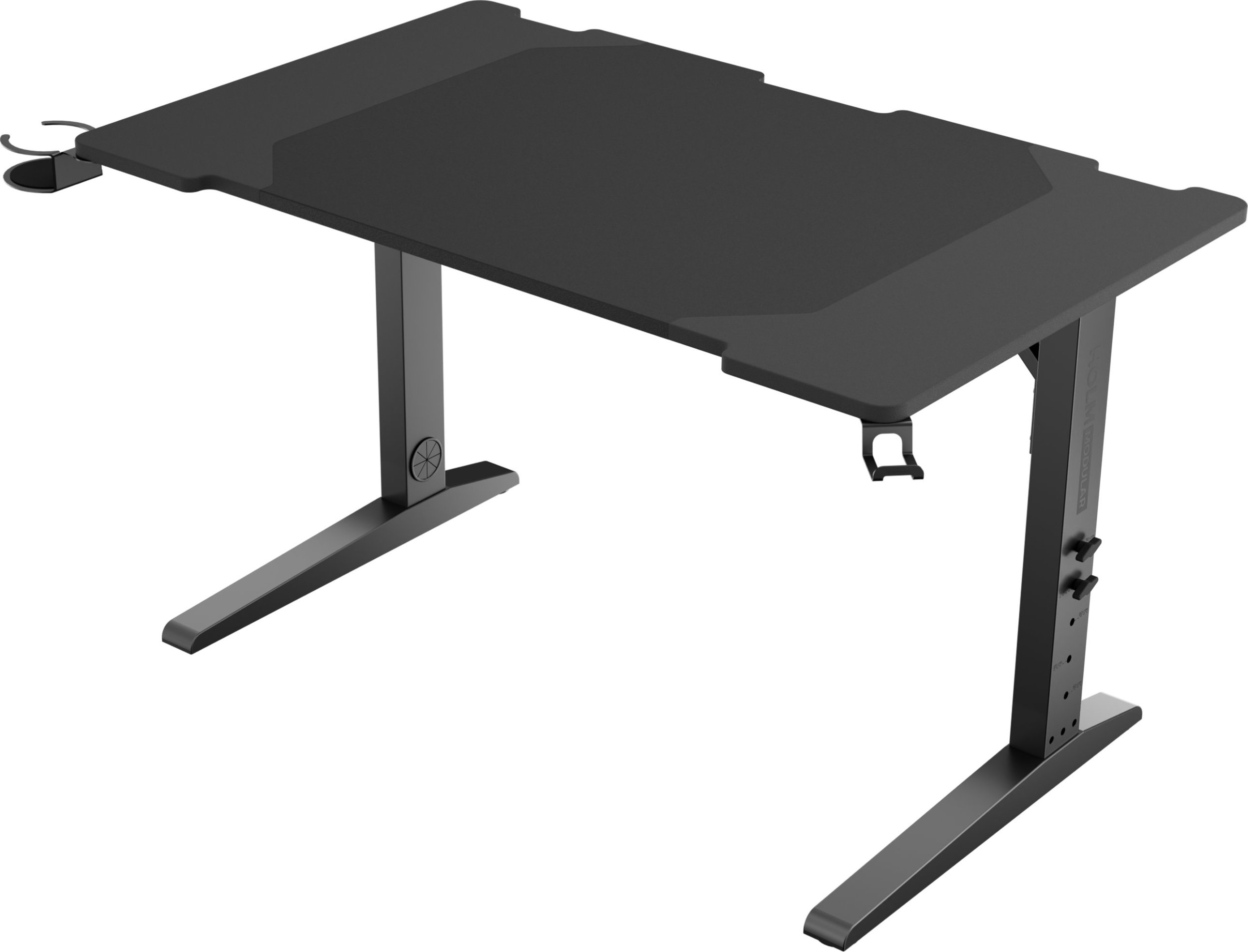 Tavolinë gaming Genesis Holm Modular 120, 120 cm, RGB, e zezë