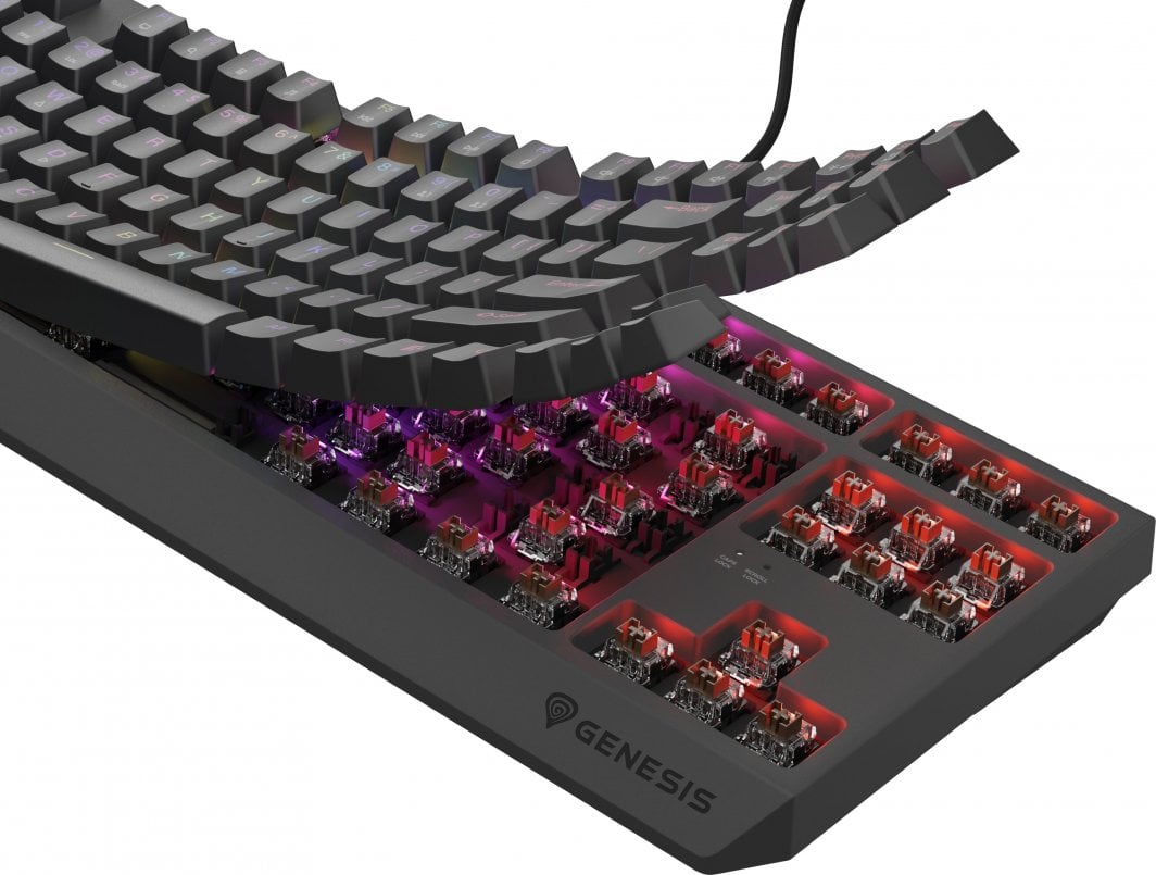 Tastierë Genesis Thor 230 TKL Outemu Brown, e zezë