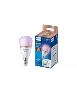 Llambë e zgjuar LED Philips WiZ P45 E14, 4.9W, shumëngjyrëshe