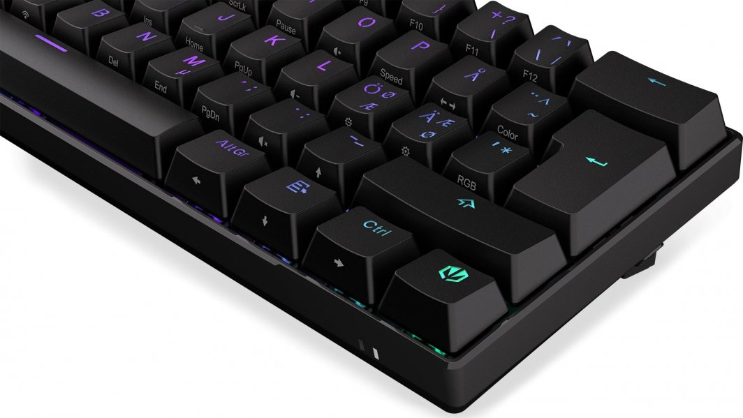Tastierë mekanike Endorfy Thock Compact Wireless, 65%, RGB, e zezë
