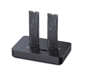 Docking stacion SSD Gembird DD2-U3M2, M.2 NVMe dhe SATA, USB Type-C, i zi