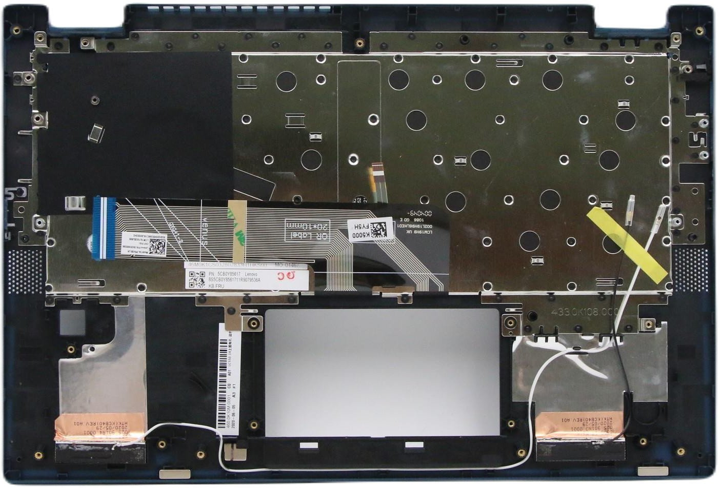 Kapur tastiere laptop Lenovo 5CB0Y85642, për IdeaPad Flex 5 14IIL05, tastierë me ndriçim, i zi