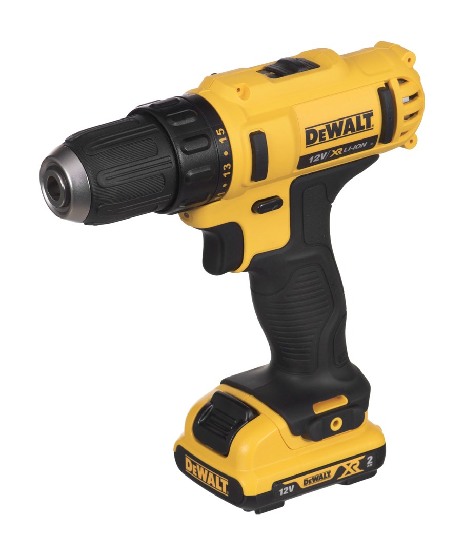 Trapano kaçavidë pa kabllo DeWALT DCD710D2, 10.8V, Li Ion, i verdhë