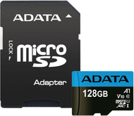 Мемориска картичка ADATA Micro SDXC Premier, 128 GB, 85MB / s, UHS-I A1 + SD адаптер